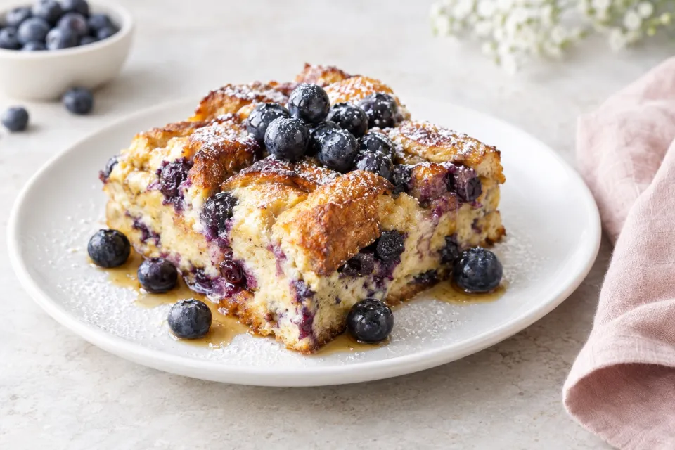 Overnight Blueberry French Toast