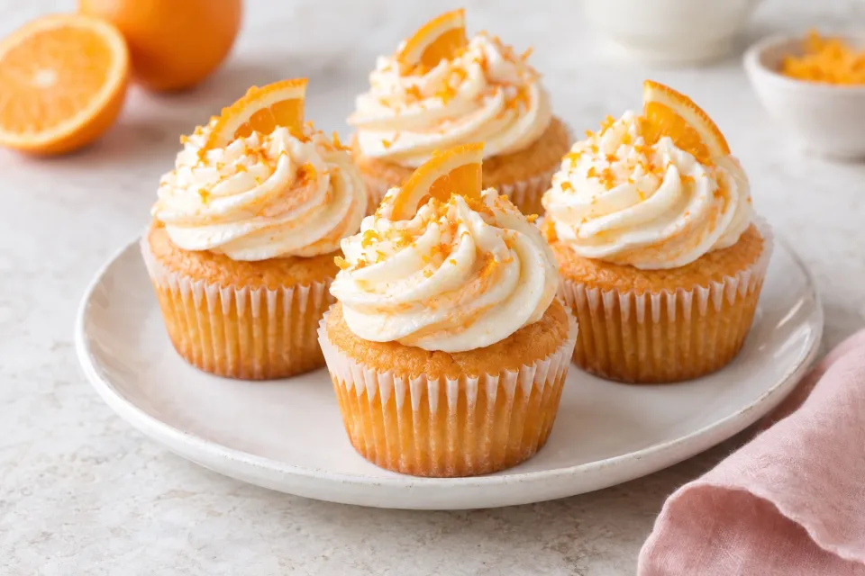 Orange Creamsicle Cupcakes