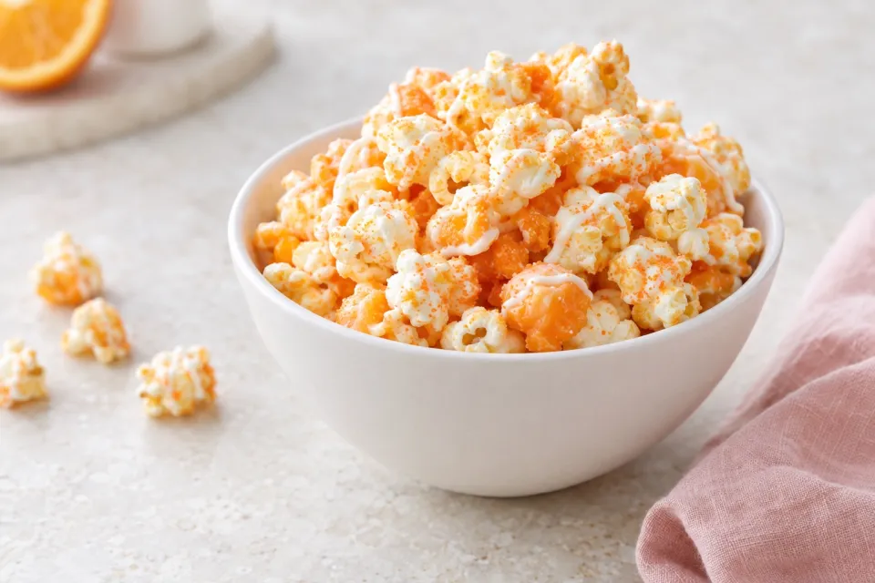 Orange Creamsicle Popcorn