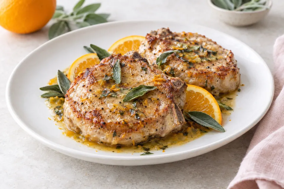 Orange-Sage Pork Chops