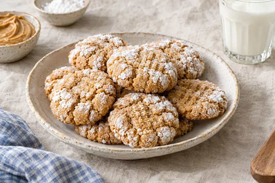 Crisp Peanut Butter Crinkles