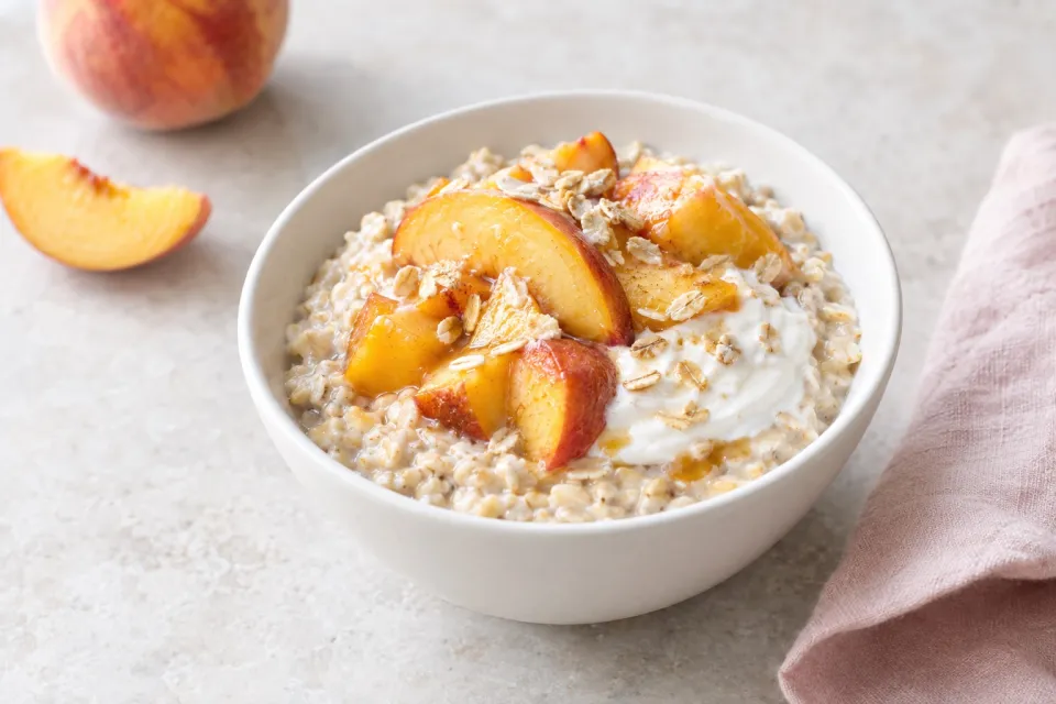 Peaches and Cream Oatmeal