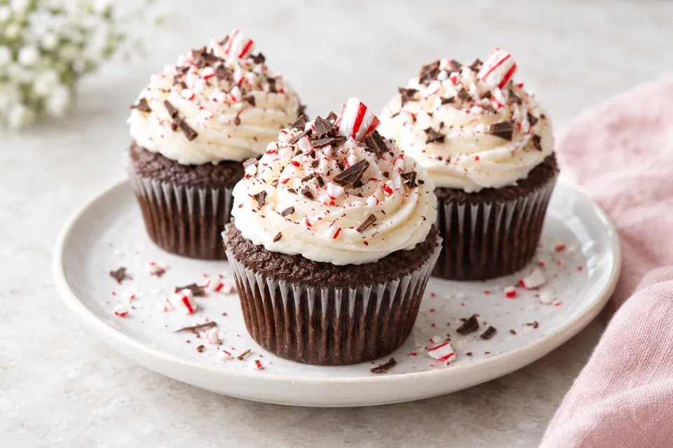 Peppermint Chocolate Cupcakes
