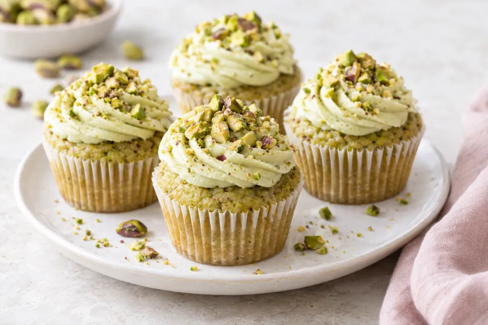Pistachio Cupcakes