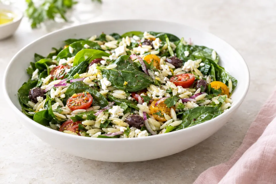 Spinach and Orzo Salad