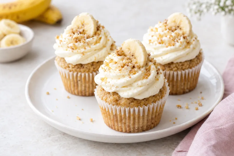 Banana Cream Cupcakes