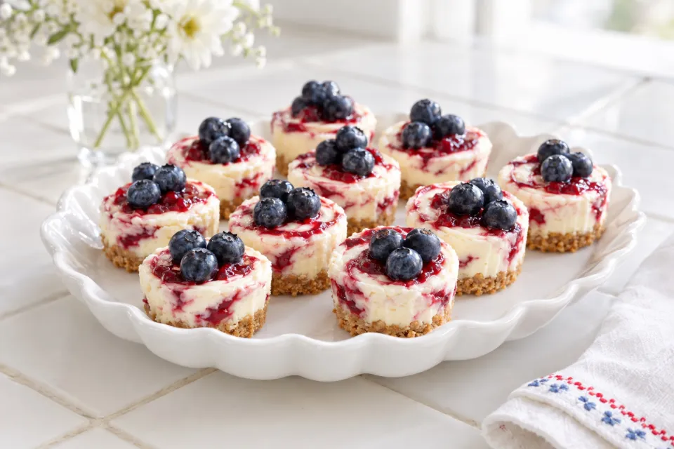 July 4th Cheesecake Bites