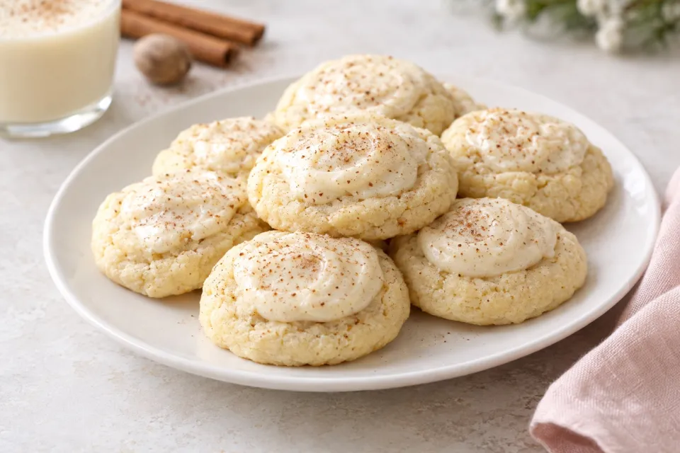 Melt-in-Your-Mouth Eggnog Cookies