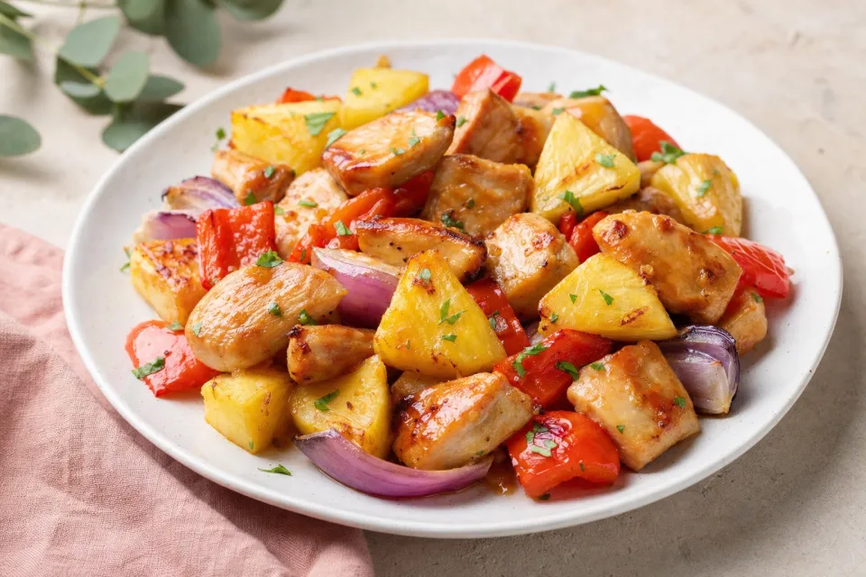 Sheet Pan Hawaiian Chicken