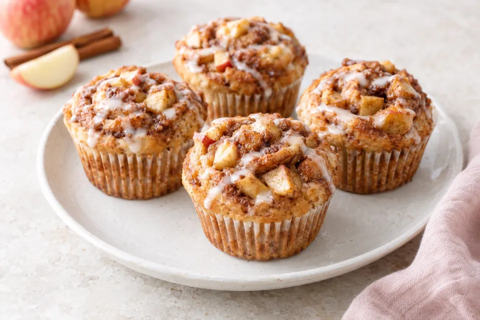 Apple Cinnamon Roll Muffins