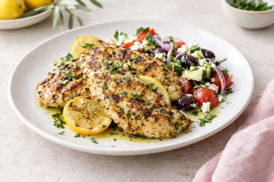 Grilled Greek Lemon Chicken