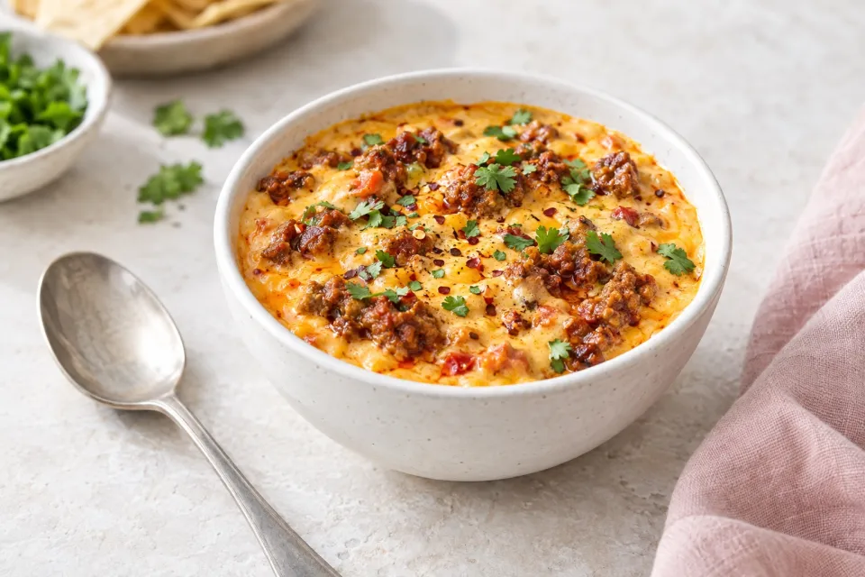 Spicy Chorizo Cheese Dip