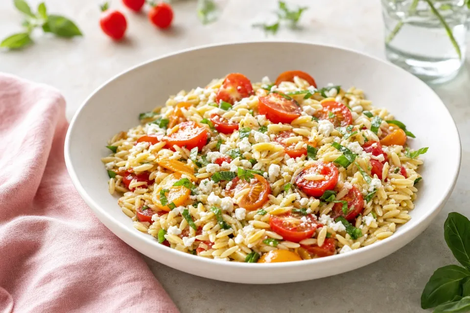 Cherry Tomato Orzo Salad