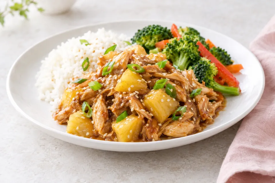 Slow Cooker Pineapple Teriyaki Chicken