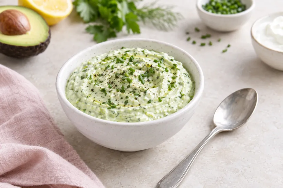Avocado Greek Yogurt Ranch Dip