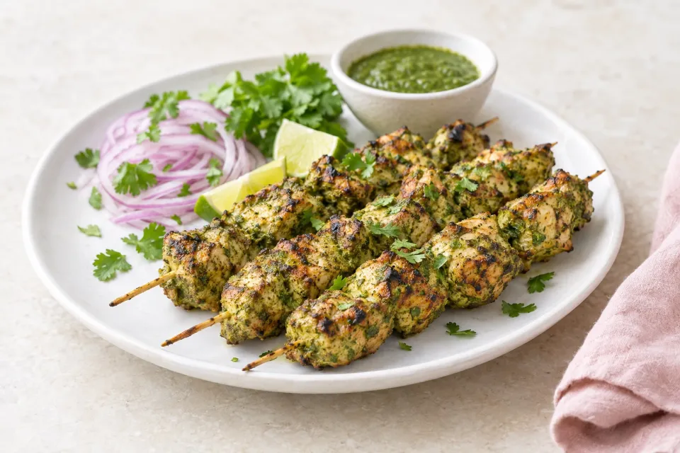 Coriander Chicken Kebabs