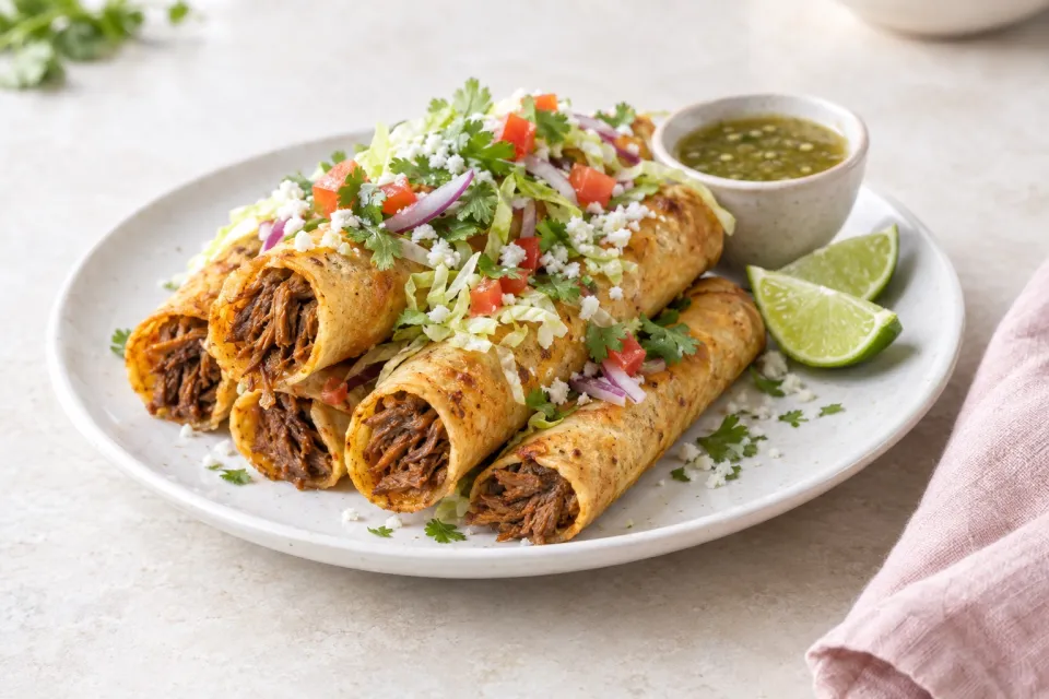 Shredded Beef Taquitos