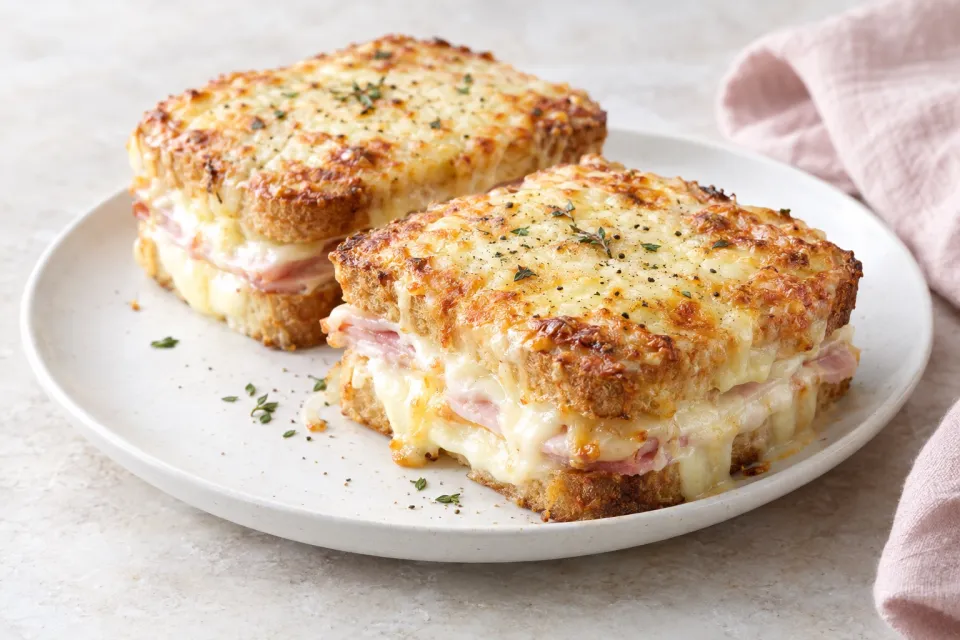Cheesy, Gooey Croques Monsieurs