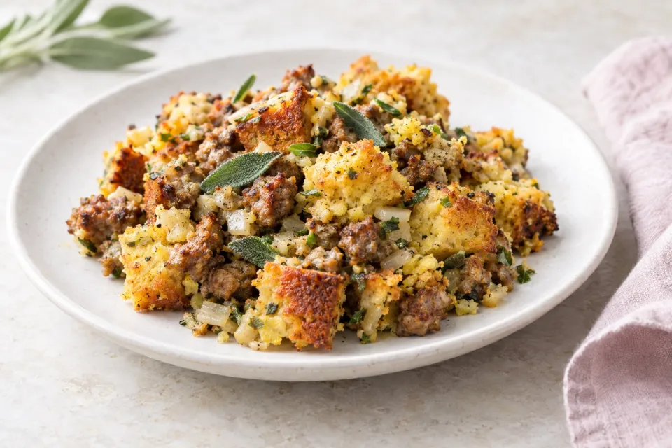 Sausage, Sage & Cornbread Stuffing