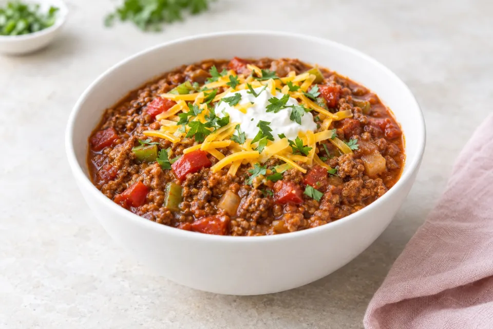 Easy No-Bean Chili