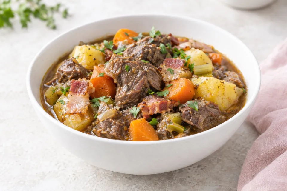 Irish Lamb Stew with Bacon