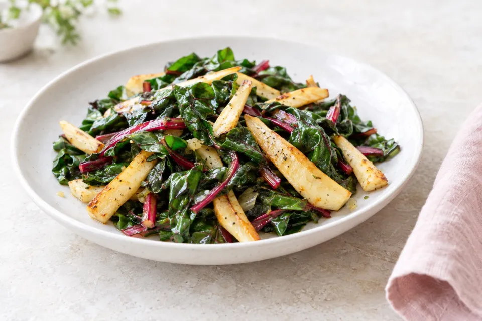 Saut&eacuteed Chard with Parsnip