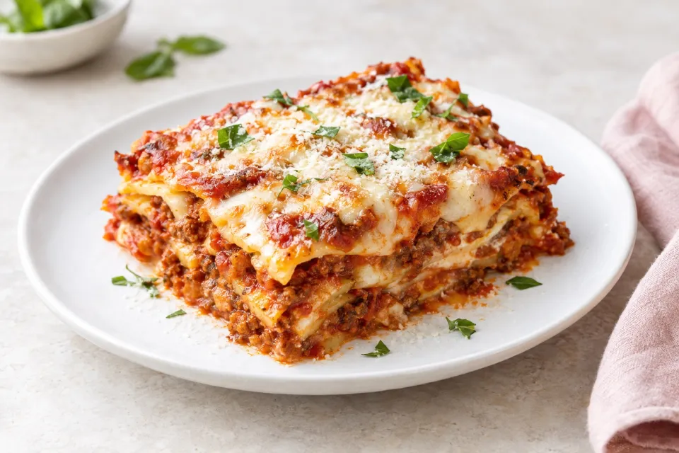 Last Minute Red Lasagna