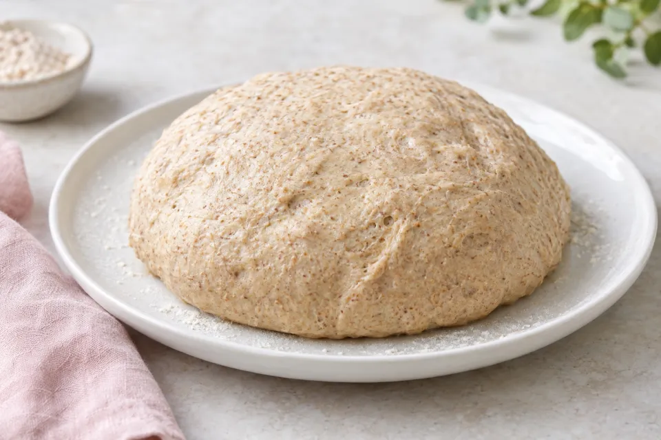 No-Knead Whole Wheat Pizza Dough