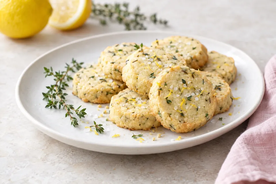 Thyme, Lemon, and Sea-Salt Shortbread