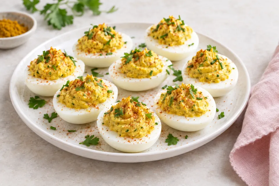 Curried Deviled Eggs