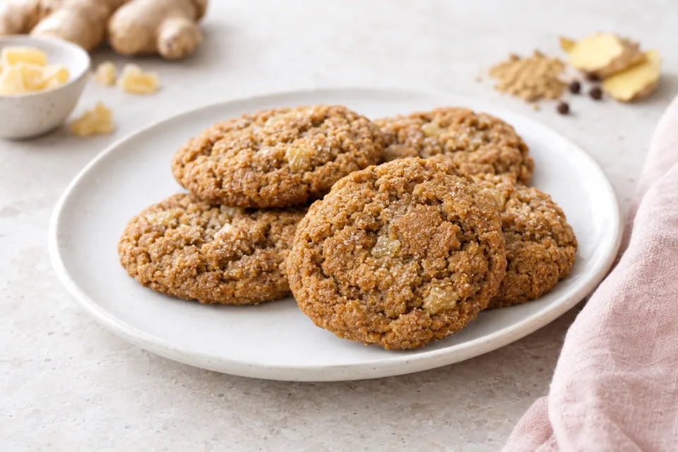 Triple Ginger Cookies