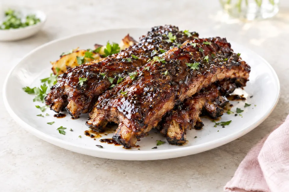Balsamic Glazed Baby Back Ribs