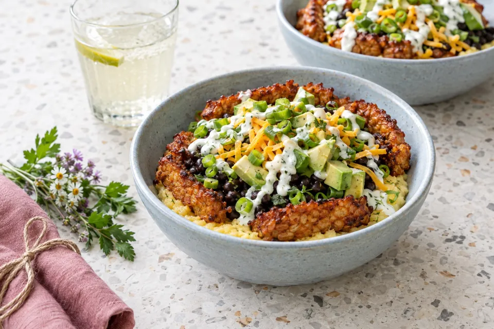 Sweet and Spicy Tempeh Bowls