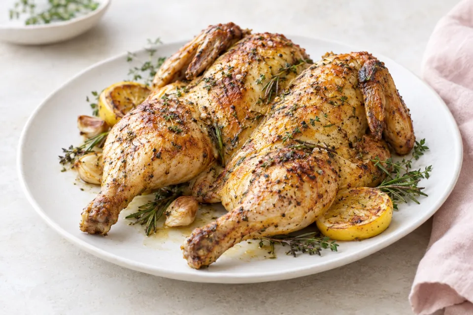 Spatchcocked Roast Chicken