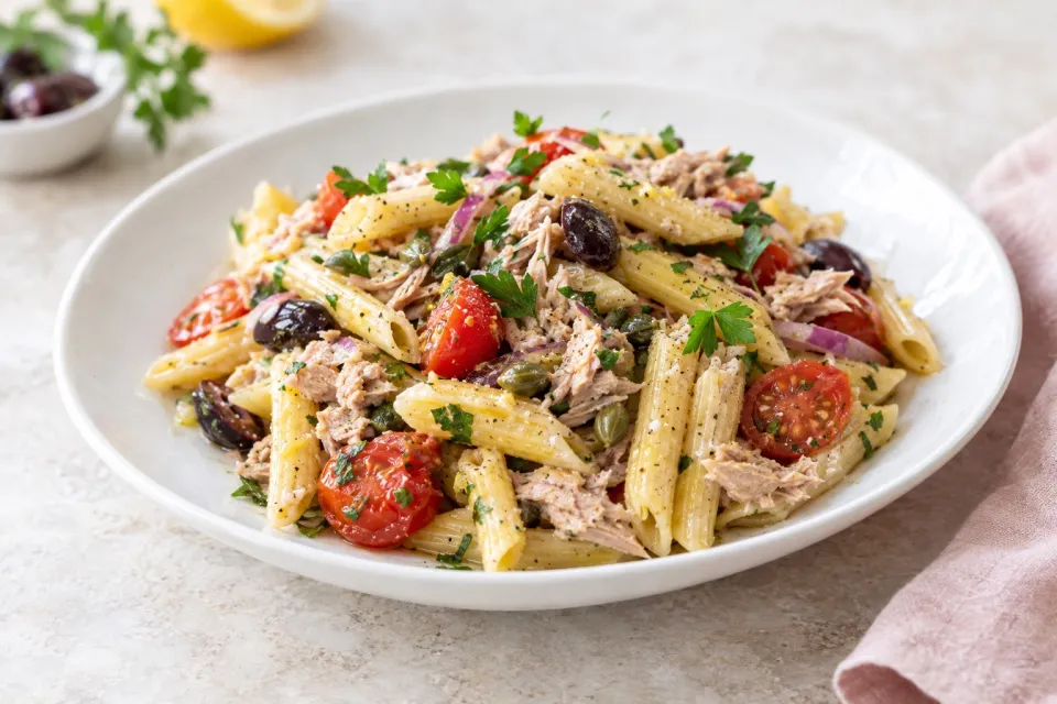 Mediterranean Tuna Pasta