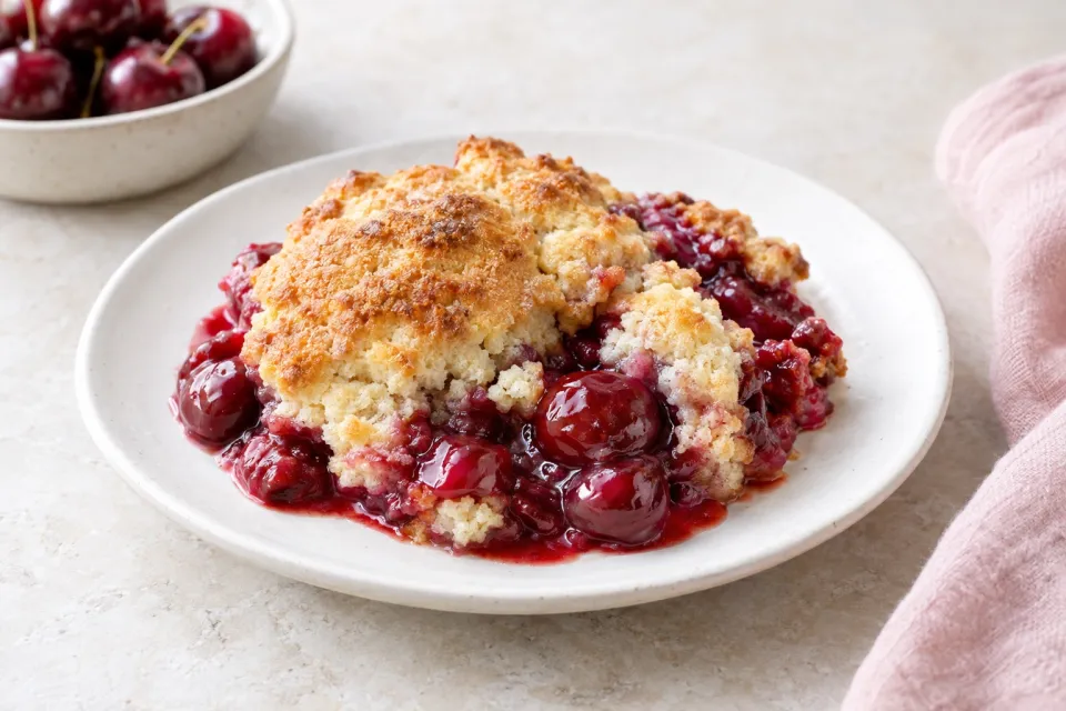 Sweet Cherry Cobbler