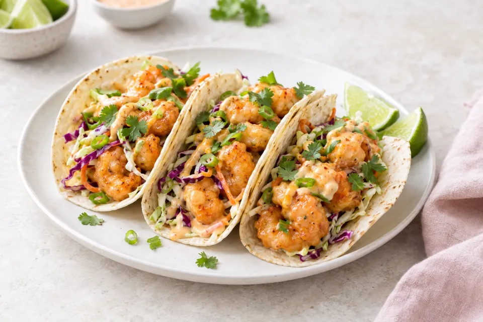 Bang Bang Shrimp Tacos