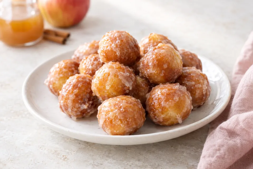 Apple Cider Glazed Donut Holes