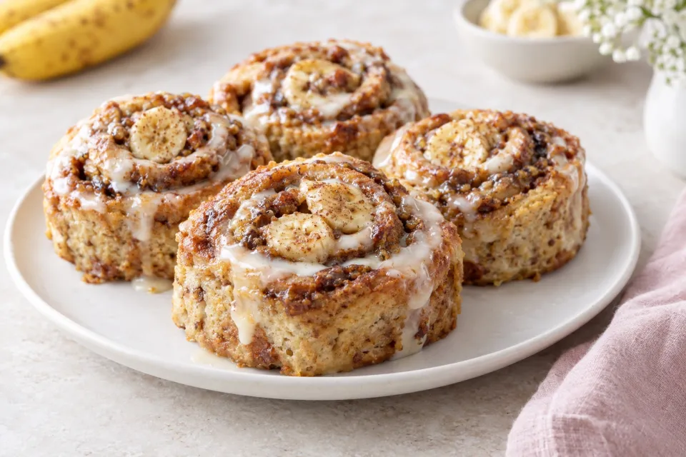 Banana Bread Cinnamon Rolls