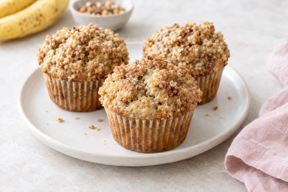Banana Crumb Muffins