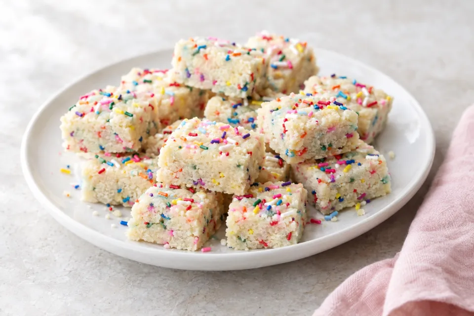 Funfetti Shortbread Bites