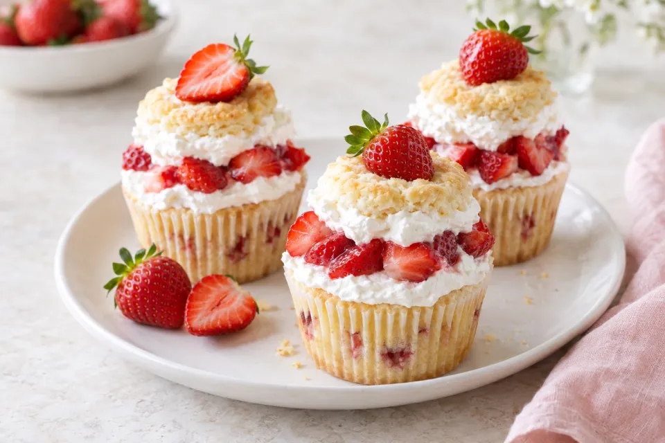 Strawberry Shortcake Cupcakes