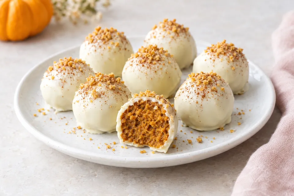 Pumpkin Cake Truffles