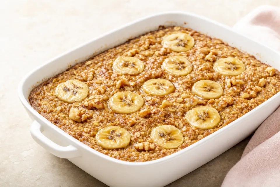 Maple-Banana Baked Oatmeal