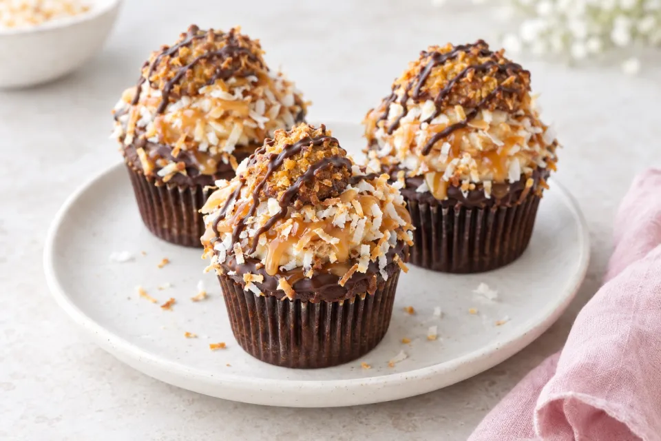 Samoa Cupcakes