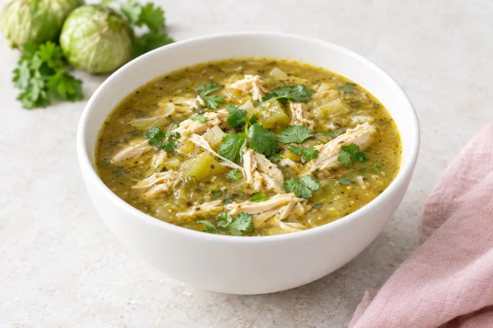 Instant Pot Low-Carb Chicken Tomatillo Soup