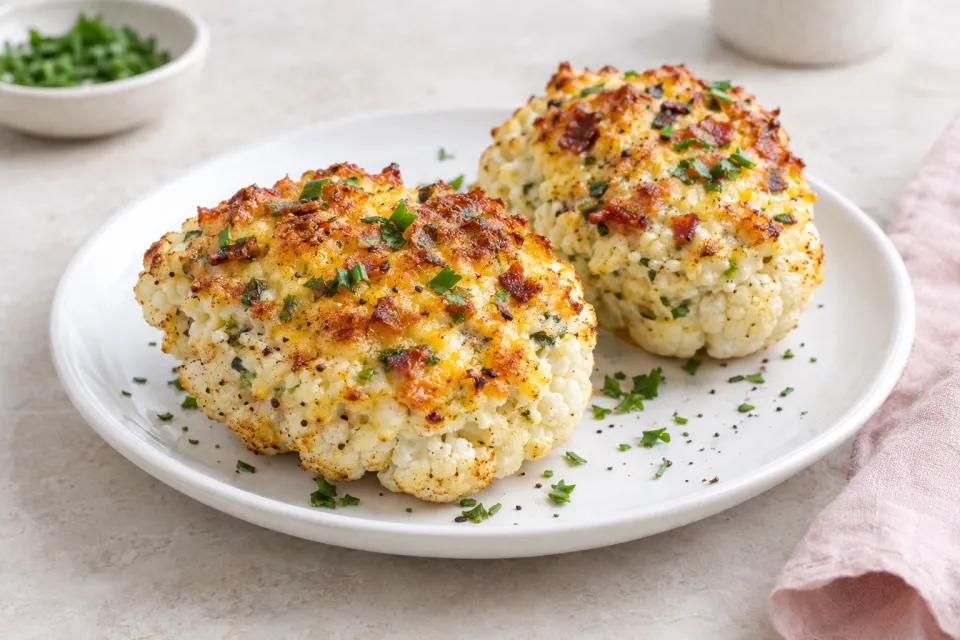 Low-Carb Twice Baked Cauliflower