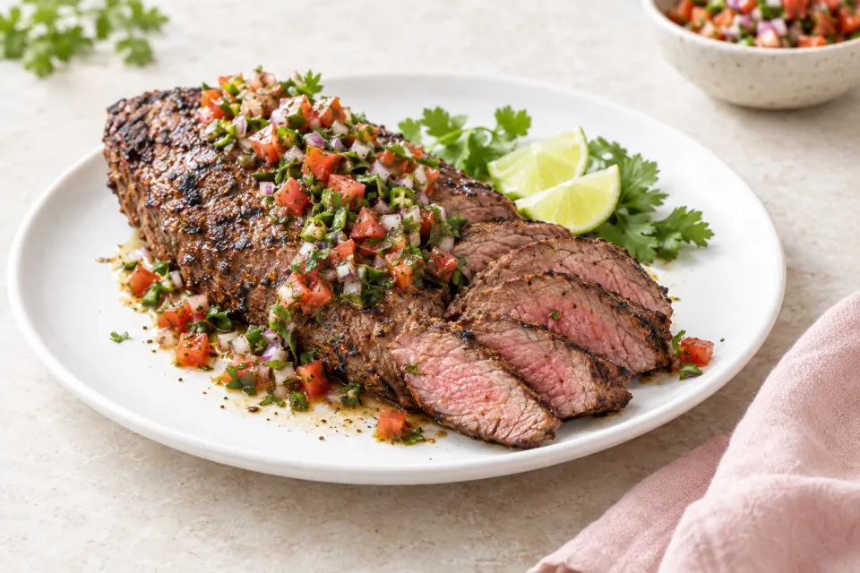 Grilled Tri-Tip Steak with Chimol Salsa