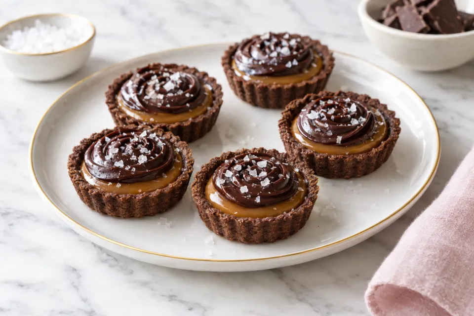 Chocolate Salted Caramel Tartlets
