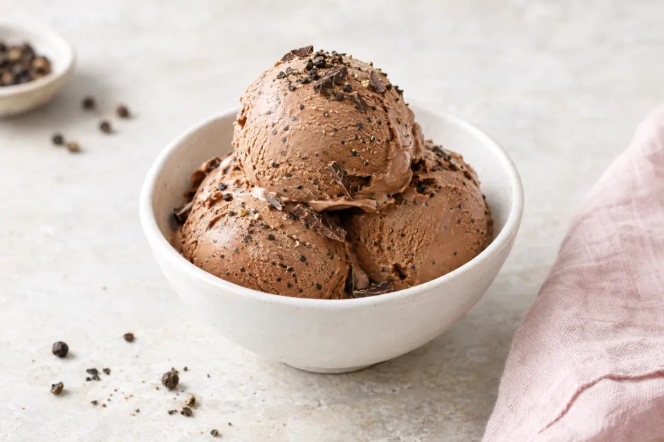 Milk Chocolate-Black Pepper Ice Cream